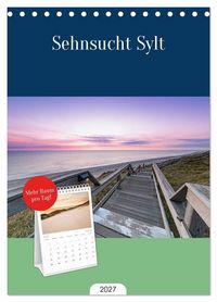 Produktbild: Tischplaner 2027 - Sehnsucht Sylt (A5 Tischkalender zum Aufstellen) CALVENDO