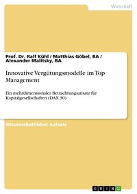 Produktbild: Innovative Verg&uuml;tungsmodelle im Top Management