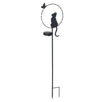 Produktbild: LED Gartenstecker Katze Solar, solarbetriebene Gartenbeleuchtung