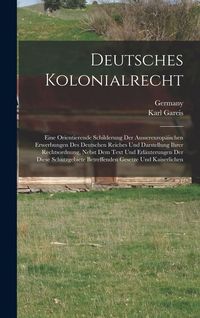 Produktbild: Deutsches Kolonialrecht