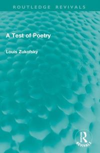 Produktbild: Zukofsky, L: Test of Poetry