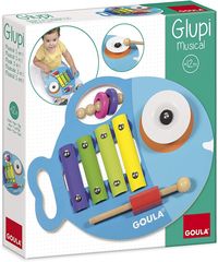 Bild vom Artikel Goula 53143 - Glupi Musical, Musikinstrument 3in1 (Xylophon, Zimpel und Rassel) vom Autor 