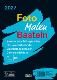 Produktbild Foto-Malen-Basteln Bastelkalender A5 schwarz 2027