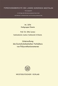 Produktbild: Untersuchung des kautschukelastischen Verhaltens von Polyurethanionomeren