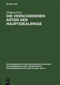 Produktbild: Die verschiedenen Arten der Hauptidealringe