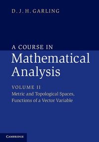 Produktbild: A Course in Mathematical Analysis