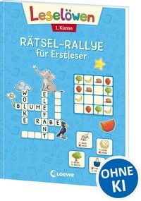 Produktbild: Lesel&ouml;wen R&auml;tsel-Rallye f&uuml;r Erstleser - 1. Klasse (Hellblau)
