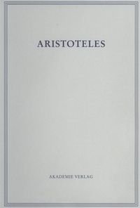 Aristoteles. BAND 20/III