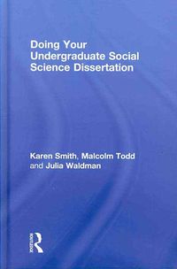 Produktbild: Smith, K: Doing Your Undergraduate Social Science Dissertati