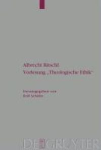 Produktbild: Albrecht Ritschl: Vorlesung "Theologische Ethik"