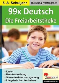 Produktbild: 99x Deutsch - Die Freiarbeitstheke