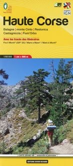 Produktbild: Libris Wanderkarte 08. Haute Corse (GR20) - Balagne - monte Cinto - Restonica - Castagniccia - Fium'Orbo 1 : 60 000