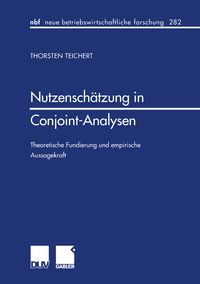 Produktbild: Nutzensch&auml;tzung in Conjoint-Analysen