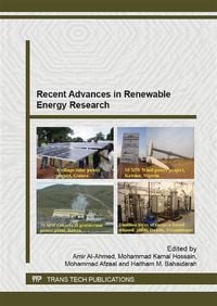 Produktbild: Recent Advances in Renewable Energy Research