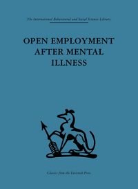 Produktbild: Open Employment after Mental Illness