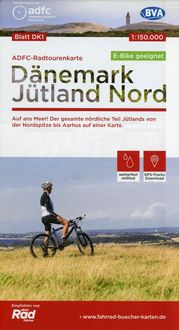 ADFC-Radtourenkarte DK1 Dänemark/Jütland Nord, 1:150.000, reiß- und wetterfest, GPS-Tracks Download, E-Bike geeignet