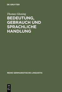 Produktbild: Bedeutung, Gebrauch und sprachliche Handlung