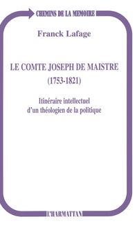 Produktbild: Le comte Joseph de Maistre (1753-1821)