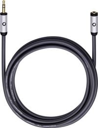 Produktbild: Klinke Audio Verl&auml;ngerungskabel [1x Klinkenstecker 3.5 mm - 1x Klinkenbuchse 3.5 mm] 3.00 m Schwarz vergoldete Steckkontakte Oehlbach i-Connect J-35