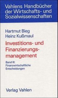 Produktbild: Investitions- und Finanzierungsmanagement Bd. III: Finanzwirtschaftliche Entscheidungen