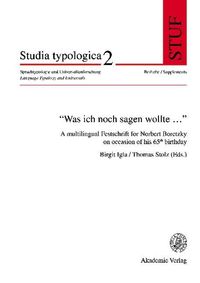 Produktbild: "Was ich noch sagen wollte..."