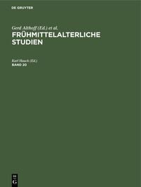 Produktbild: Fr&uuml;hmittelalterliche Studien. Band 20