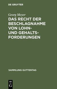 Produktbild: Das Recht der Beschlagnahme von Lohn- und Gehaltsforderungen
