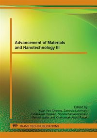 Produktbild: Advancement of Materials and Nanotechnology III