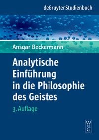 Produktbild: Analytische Einf&uuml;hrung in die Philosophie des Geistes