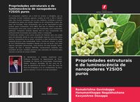 Produktbild: Propriedades estruturais e de luminesc&ecirc;ncia de nanopoderes Y2SiO5 puros