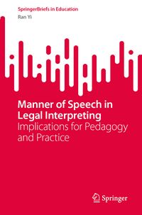 Produktbild: Manner of Speech in Legal Interpreting