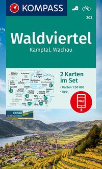 Bild vom Artikel KOMPASS Wanderkarten-Set 203 Waldviertel, Kamptal, Wachau (2 Karten) 1:50.000 vom Autor Kompass-Karten GmbH