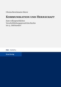 Produktbild: Kommunikation und Herrschaft