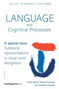 Produktbild: Sublexical Representations in Visual Word Recognition