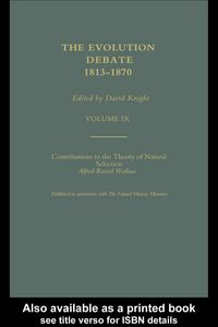 Produktbild: Alfred Russell Wallace Contributions to the theory of Natural Selection, 1870, and Charles Darwin and Alfred Wallace , 'On the Tendency of Species to