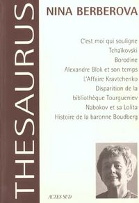 Produktbild: Thesaurus Nina Berberova. Ecrits Biographiques et