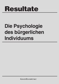 Produktbild: Die Psychologie des b&uuml;rgerlichen Individuums