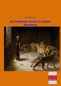 Produktbild: Die Propheten Israels in sozialer Beziehung