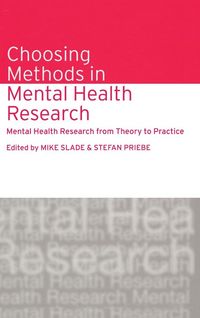 Produktbild: Choosing Methods in Mental Health Research