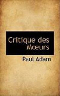 Produktbild: Critique Des M Urs
