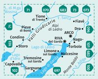 KOMPASS Wanderkarte 071 Alpi di Ledro, Valli Giudicarie 1:35.000