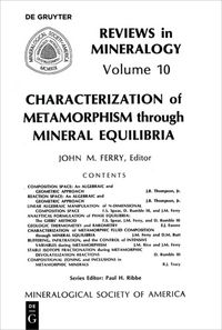 Produktbild: Characterization of Metamorphism through Mineral Equilibria