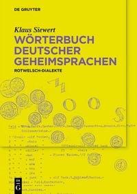 Produktbild: W&ouml;rterbuch deutscher Geheimsprachen