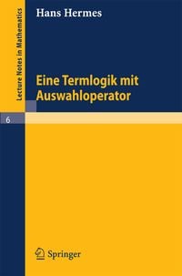 Produktbild: Term Logic with Choice Operator