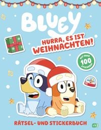 Produktbild: BLUEY – Hurra, es ist Weihnachten! - Rätsel- und Stickerbuch