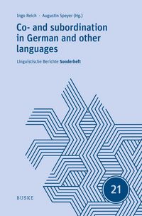Produktbild: Co- and subordination in German and other languages