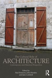 Produktbild: The Cultural Role of Architecture