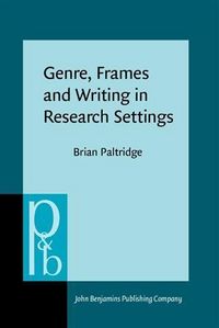 Produktbild: Genre, Frames and Writing in Research Settings