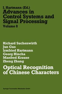 Produktbild: Optical Recognition of Chinese Characters