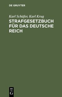 Produktbild: Strafgesetzbuch f&uuml;r das Deutsche Reich